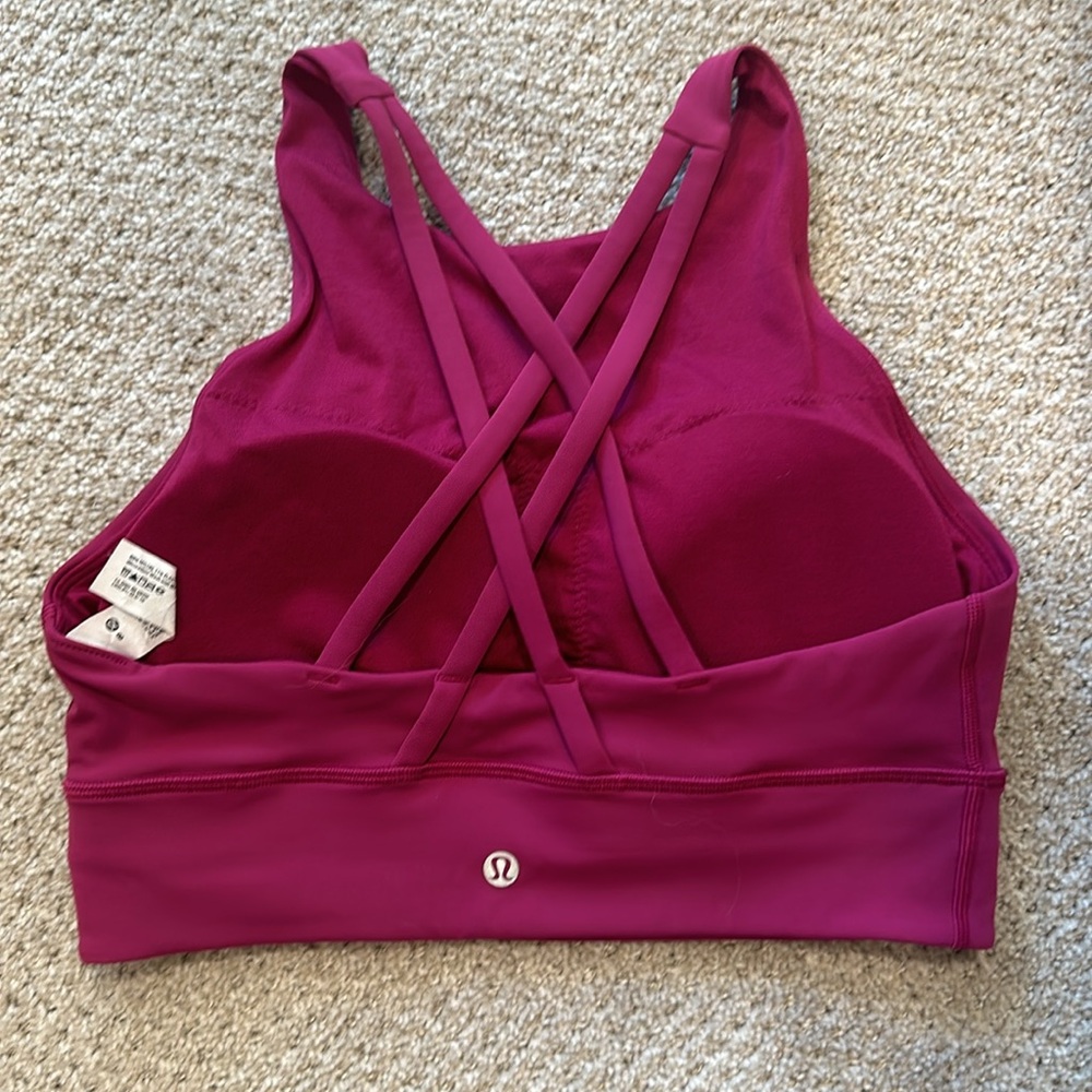 Lululemon Energy High-Neck Longline Tough Bra - Size 8